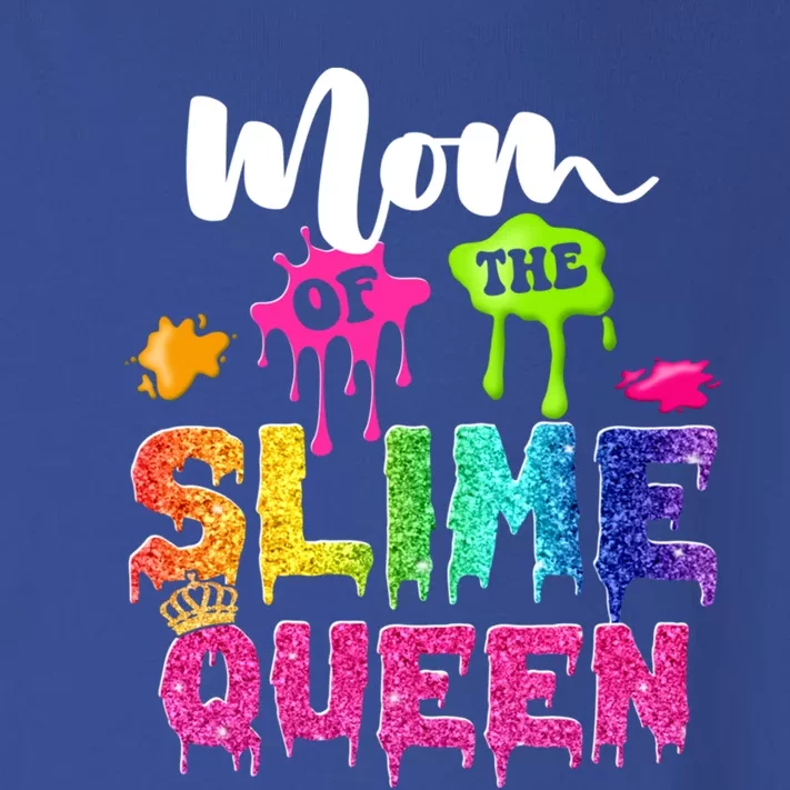 Mom Of The Slime Queen Bmeaningful Giftday Family Crown Birthday Gift Toddler Long Sleeve Shirt