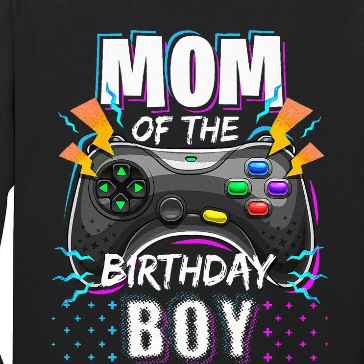 Mom Of The Birthday Boy Matching Video Gamer Birthday Party Tall Long Sleeve T-Shirt