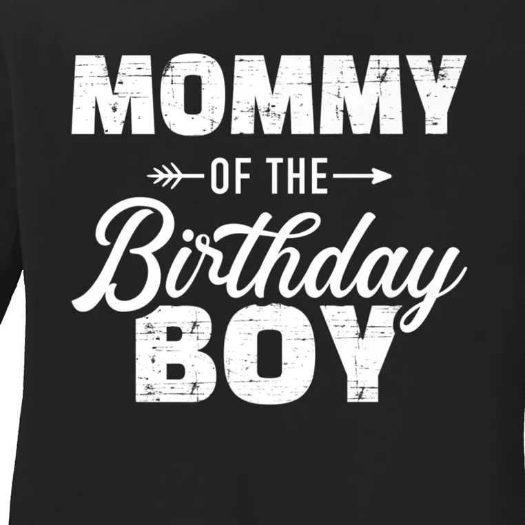 Mommy Of The Birthday, Matching Family For Mom Ladies Long Sleeve Shirt