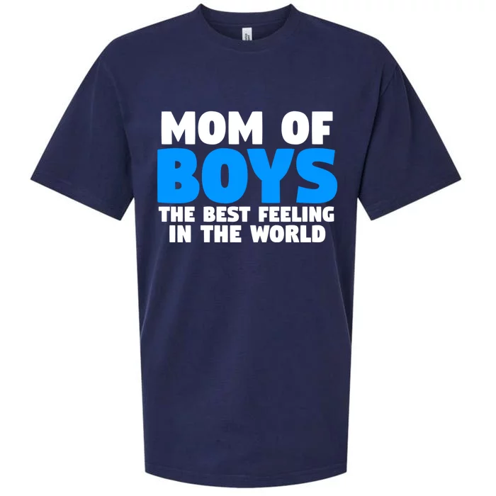 Mom Of The Best Feeling In The World Family Funny Gift Sueded Cloud Jersey T-Shirt