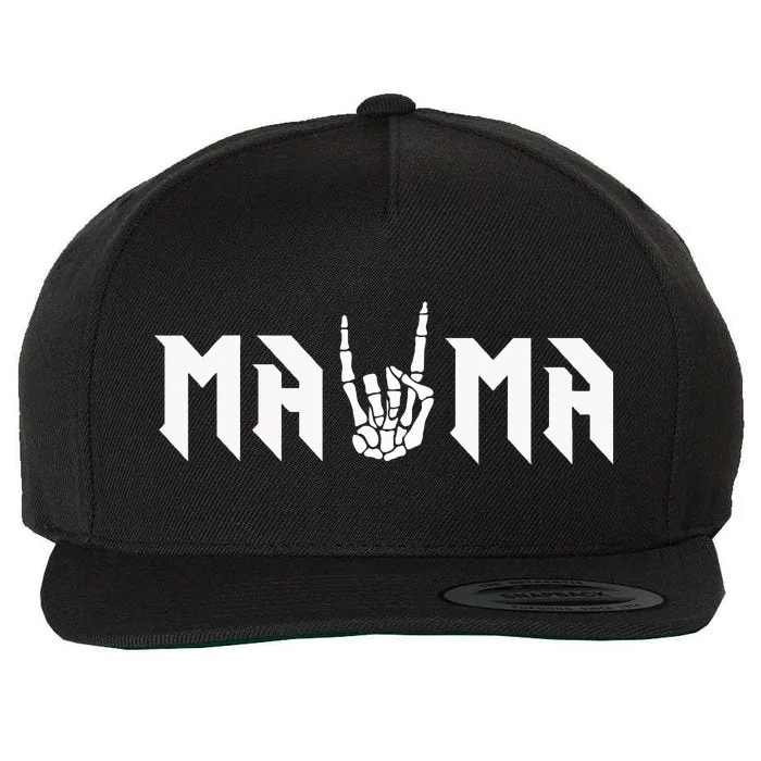 Mama Of The Bad Two the Bone Birthday 2 Years Old Birthday Wool Snapback Cap