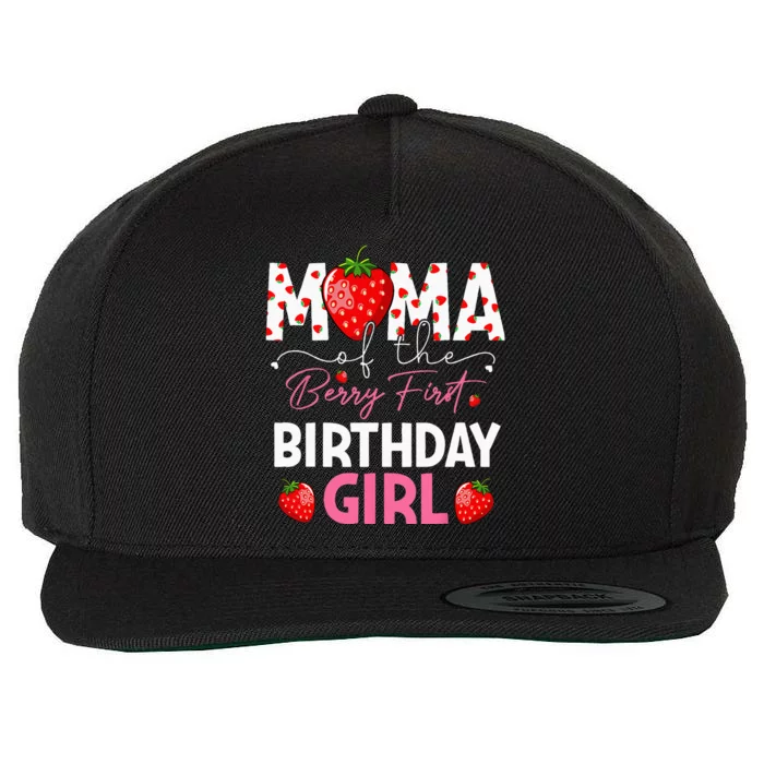 Mama Of The Berry First Birthday Gifts Girl Sweet Strawberry Wool Snapback Cap