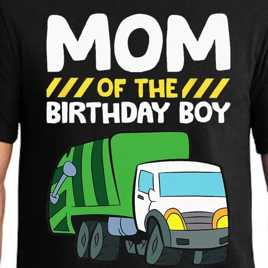 Mom Of The Birthday Boy Garbage Truck Birthday Party Pajama Set