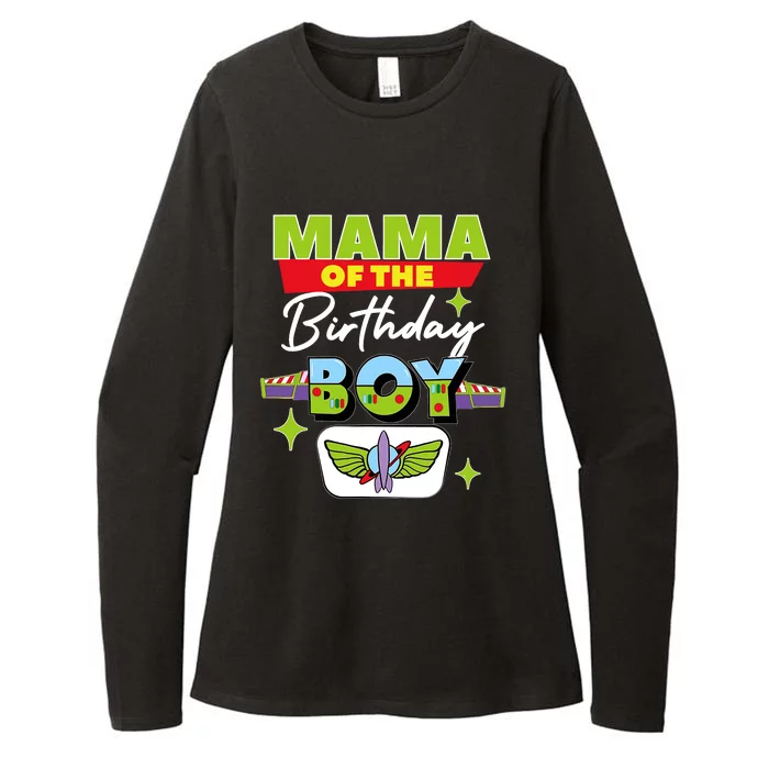 Mama Of The Birthday Boy Toy Funny Story Family Womens CVC Long Sleeve Shirt