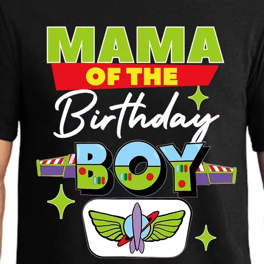 Mama Of The Birthday Boy Toy Funny Story Family Pajama Set