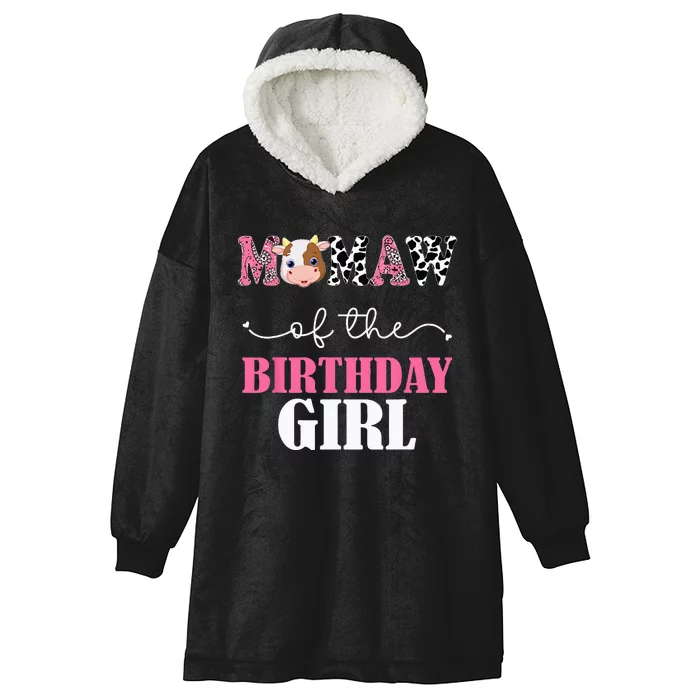 Mamaw Of The Birthday For Girl Cow Farm 1st Birthday Cow Hooded Wearable Blanket