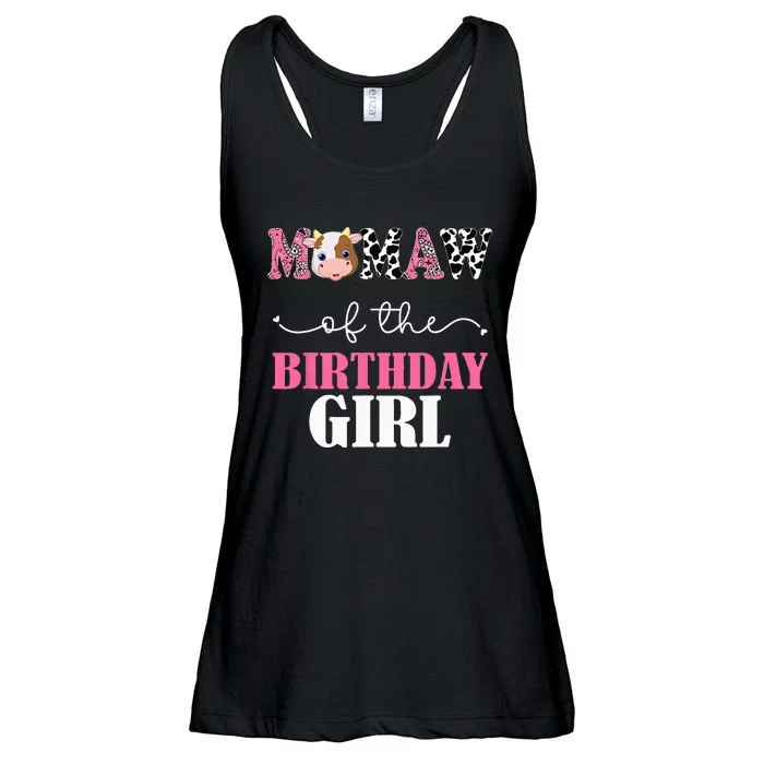 Mamaw Of The Birthday For Girl Cow Farm 1st Birthday Cow Ladies Essential Flowy Tank