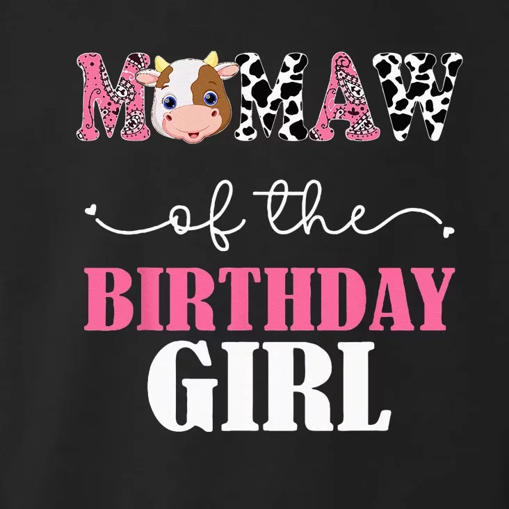 Mamaw Of The Birthday For Girl Cow Farm 1st Birthday Cow Toddler Hoodie