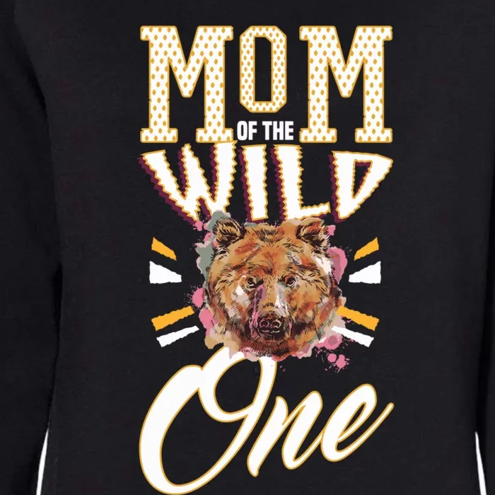 Mom Of The Wild One Mama Of The Wild One 1th Birthday Gift Womens California Wash Sweatshirt