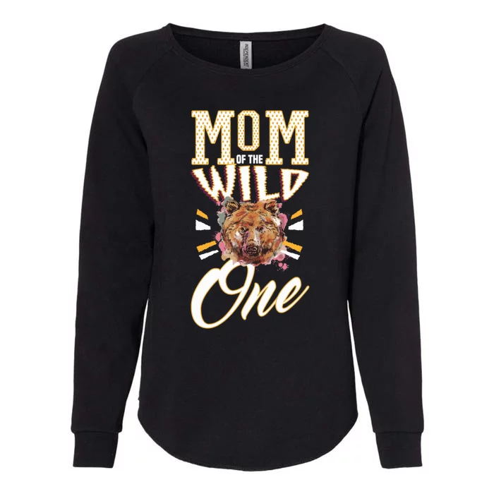 Mom Of The Wild One Mama Of The Wild One 1th Birthday Gift Womens California Wash Sweatshirt