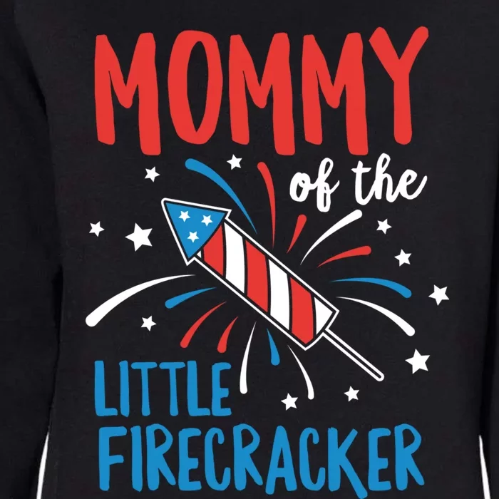 Mommy Of The Little Firecracker Pregnancy Announcet Gift Womens California Wash Sweatshirt