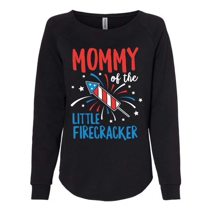 Mommy Of The Little Firecracker Pregnancy Announcet Gift Womens California Wash Sweatshirt