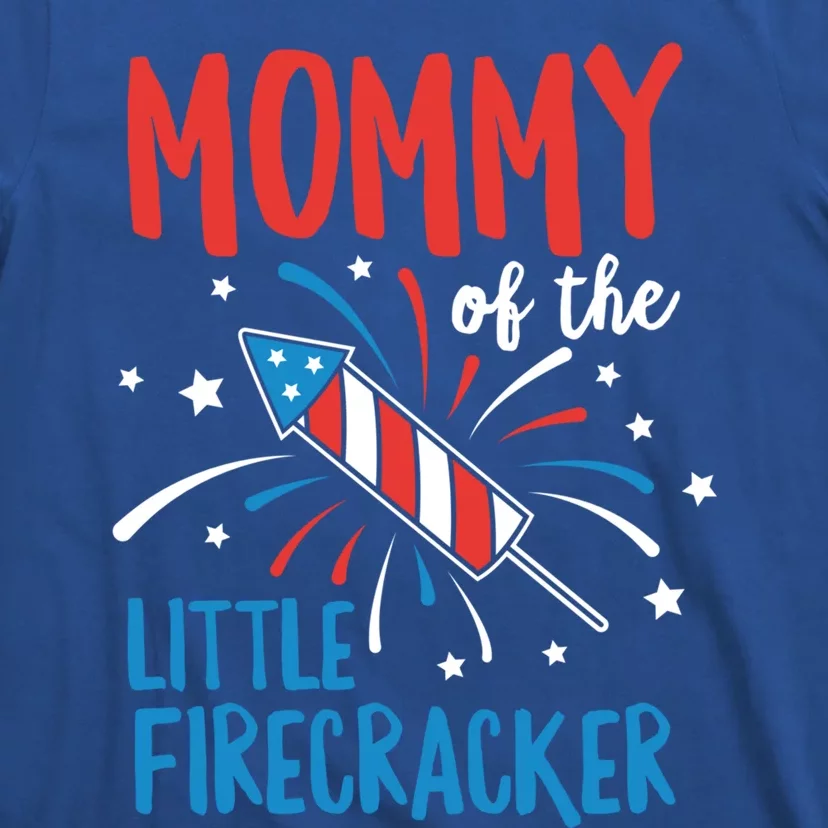 Mommy Of The Little Firecracker Pregnancy Announcet Gift T-Shirt