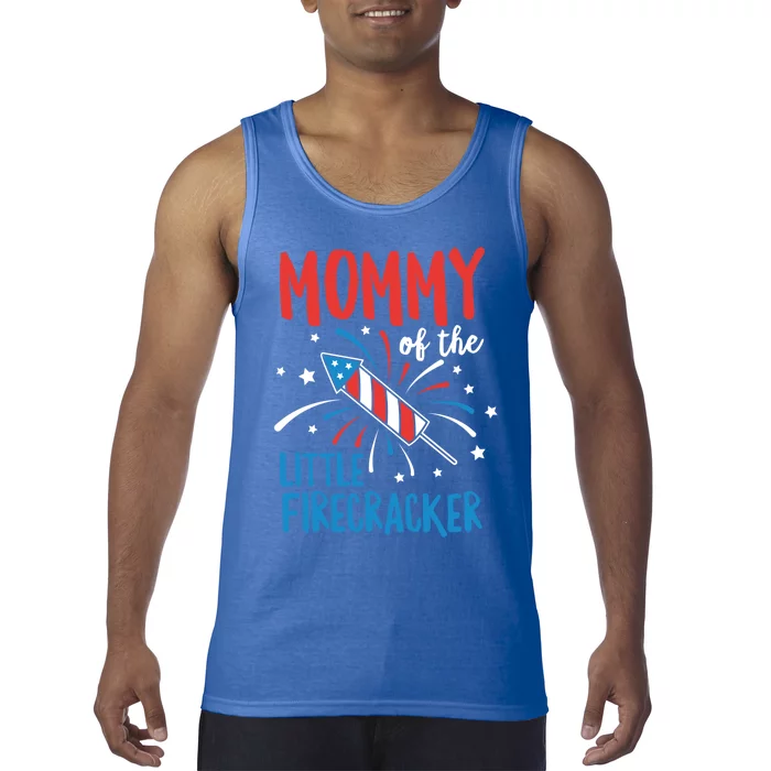 Mommy Of The Little Firecracker Pregnancy Announcet Gift Tank Top