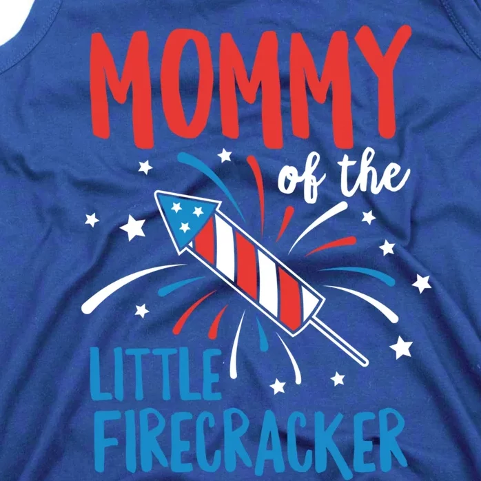 Mommy Of The Little Firecracker Pregnancy Announcet Gift Tank Top