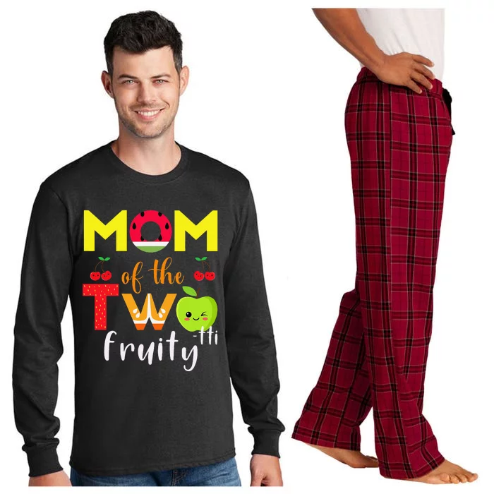 Mom Of the Twotti Frutti 2nd Birthday Party Fruit Themed Long Sleeve Pajama Set