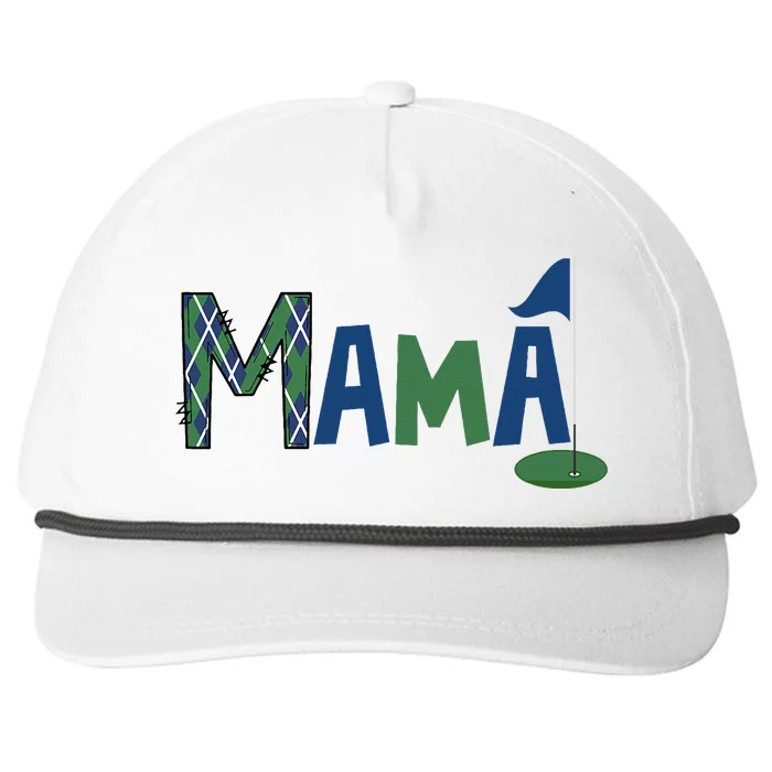 Mama Of The Birthday Boy Hole In One Golf Sport Matching Snapback Five-Panel Rope Hat