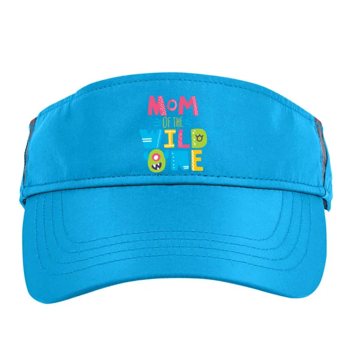 Mom Of The Wild One Year Old First Birthday Gift Adult Drive Performance Visor