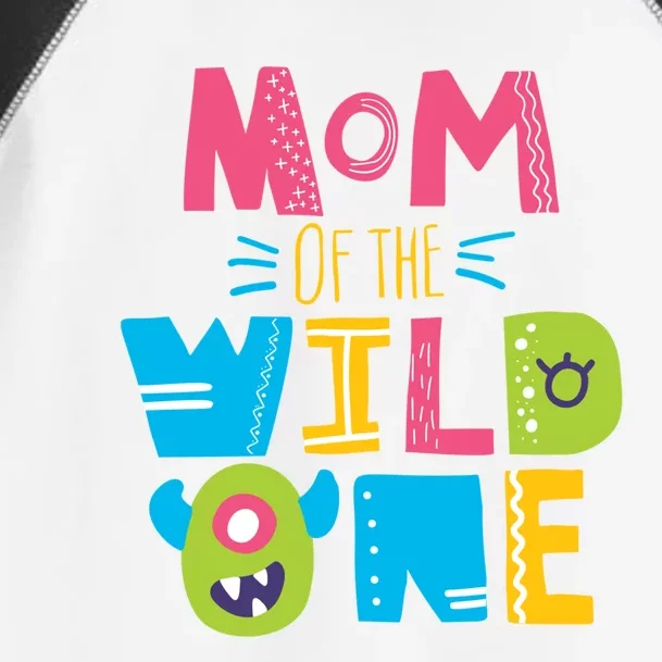 Mom Of The Wild One Year Old First Birthday Gift Toddler Fine Jersey T-Shirt