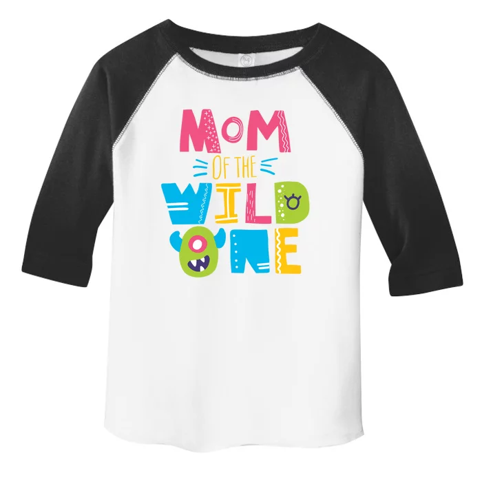 Mom Of The Wild One Year Old First Birthday Gift Toddler Fine Jersey T-Shirt