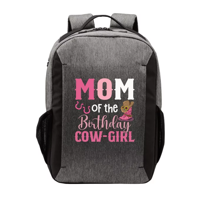 Mom Of The Birthday Cow Rodeo Cowgirl 1st Birthday Vector Backpack