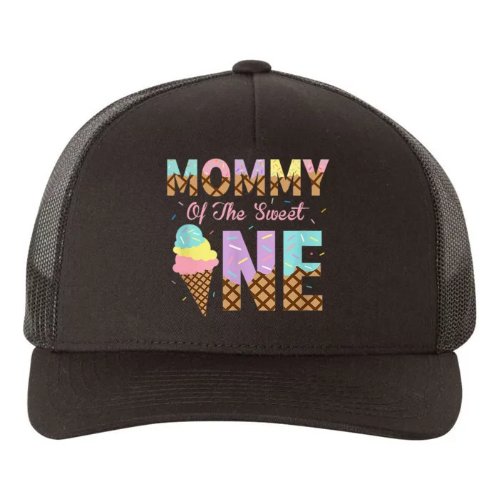 Mommy Of The Sweet One Ice Cream 1st First Birthday Family Yupoong Adult 5-Panel Trucker Hat