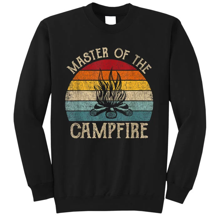 Master Of The Campfire Camping Retro Camper Sweatshirt