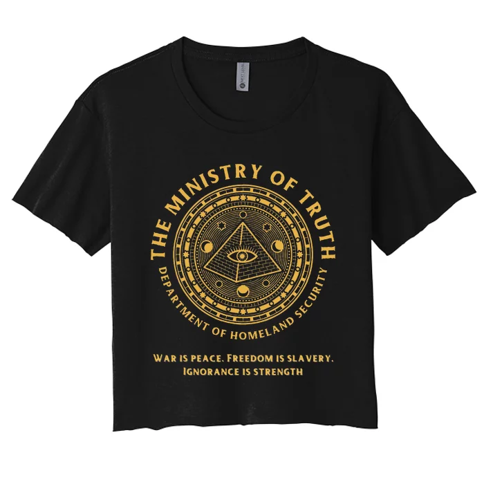 Ministry Of Truth Disinformation Governance Board Women's Crop Top Tee