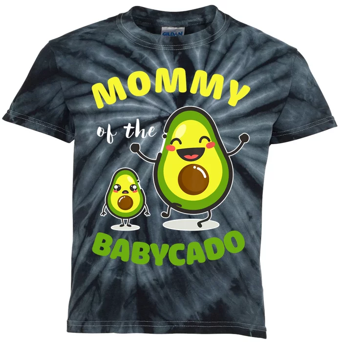 Mommy Of The Babycado Avocado Family Matching Gift Kids Tie-Dye T-Shirt