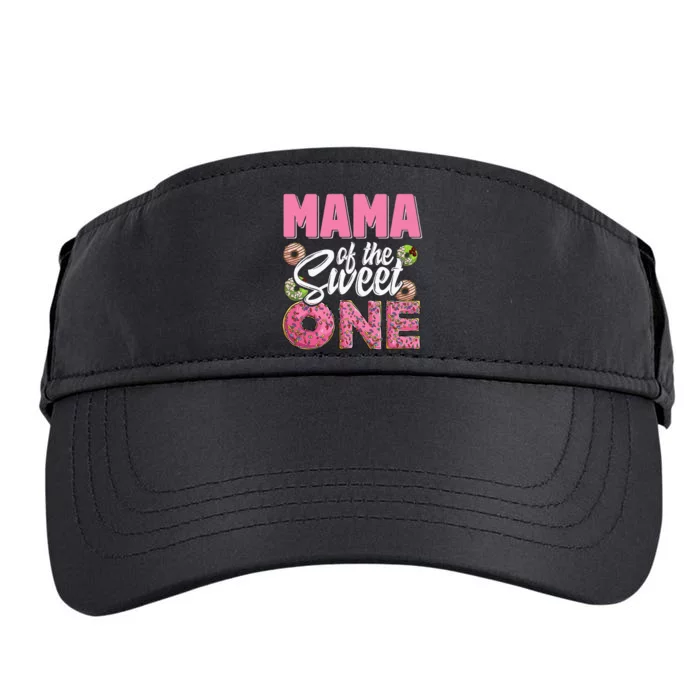 Mama Of The Sweet One Birthday 1st Bday Donut One Party Adult Drive Performance Visor