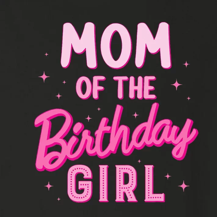 Mom Of The Birthday Girl Party Girl Groovy Retro For Mommy Toddler Long Sleeve Shirt