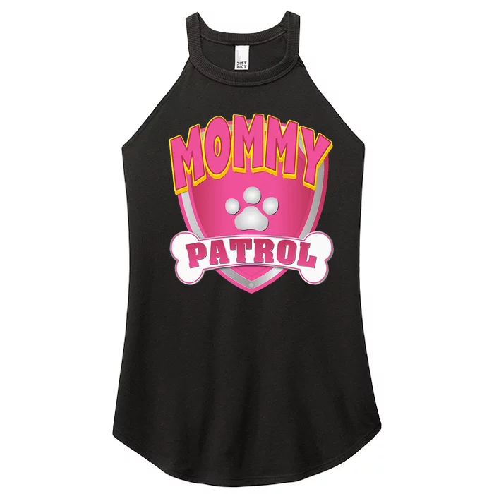 Mommy Of The Birthday Girl Dog Paw Mom Matching Women’s Perfect Tri Rocker Tank