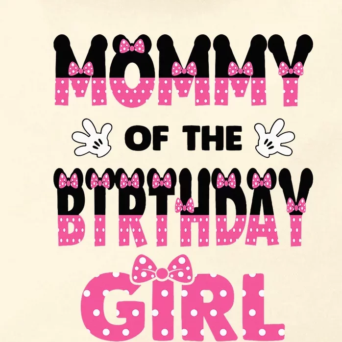 Mommy Of The Birthday Girl Mouse Theme Party Zip Tote Bag