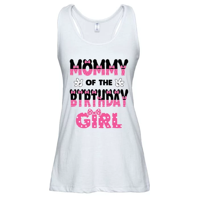 Mommy Of The Birthday Girl Mouse Theme Party Ladies Essential Flowy Tank