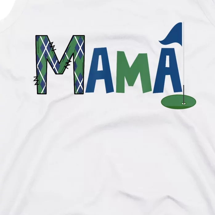 Mama Of The Birthday Boy Hole In One Golf Sport Matching Tank Top