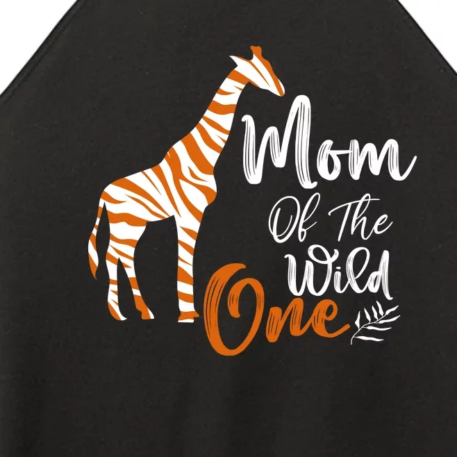 Mom Of The Wild One Funny 1st Birthday Animal Safari Gift Women’s Perfect Tri Rocker Tank