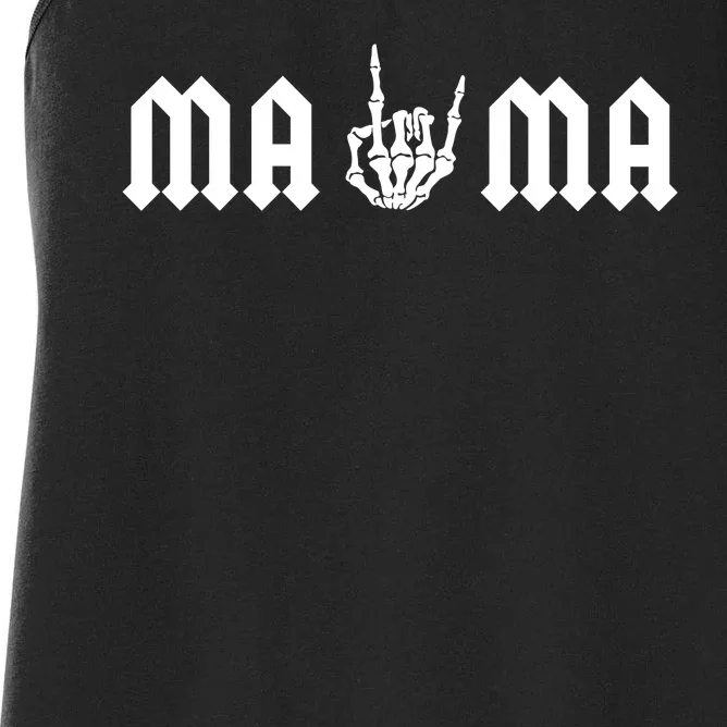 Mama Of The Bad Two The Bone Birthday 2 Years Old Birthday Women's Racerback Tank