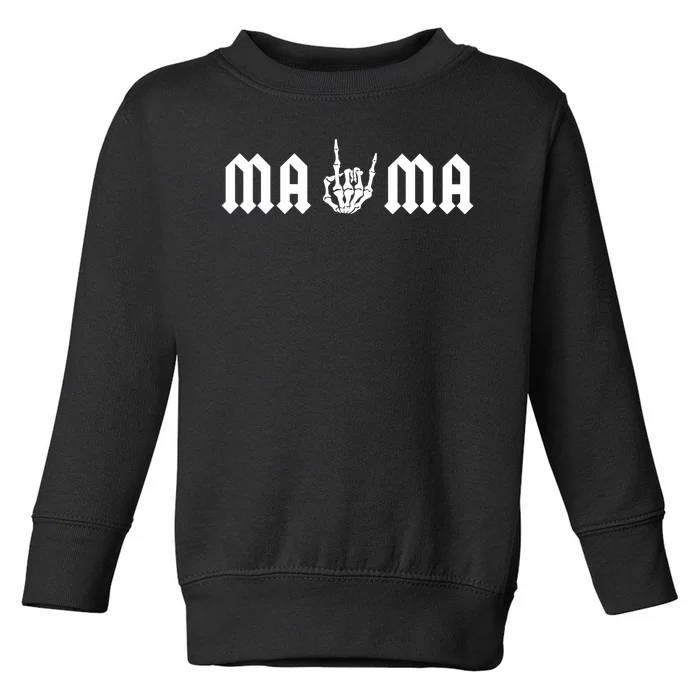 Mama Of The Bad Two The Bone Birthday 2 Years Old Birthday Toddler Sweatshirt