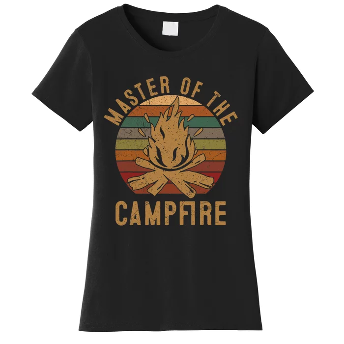 Master Of The Campfire Camping Lovers Gift Camper Women's T-Shirt