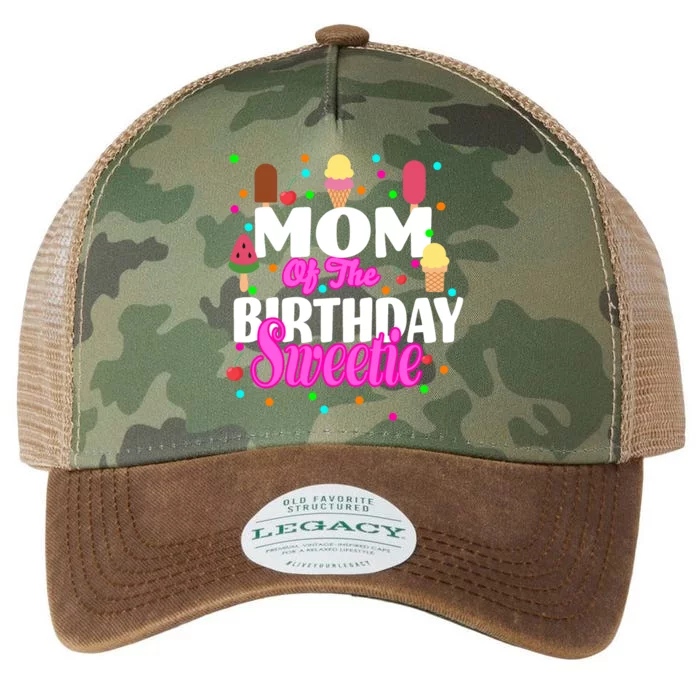 Mom Of the Birthday Sweetie Legacy Tie Dye Trucker Hat