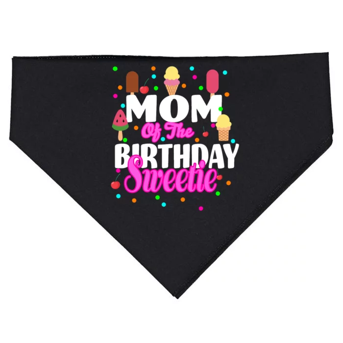 Mom Of the Birthday Sweetie USA-Made Doggie Bandana