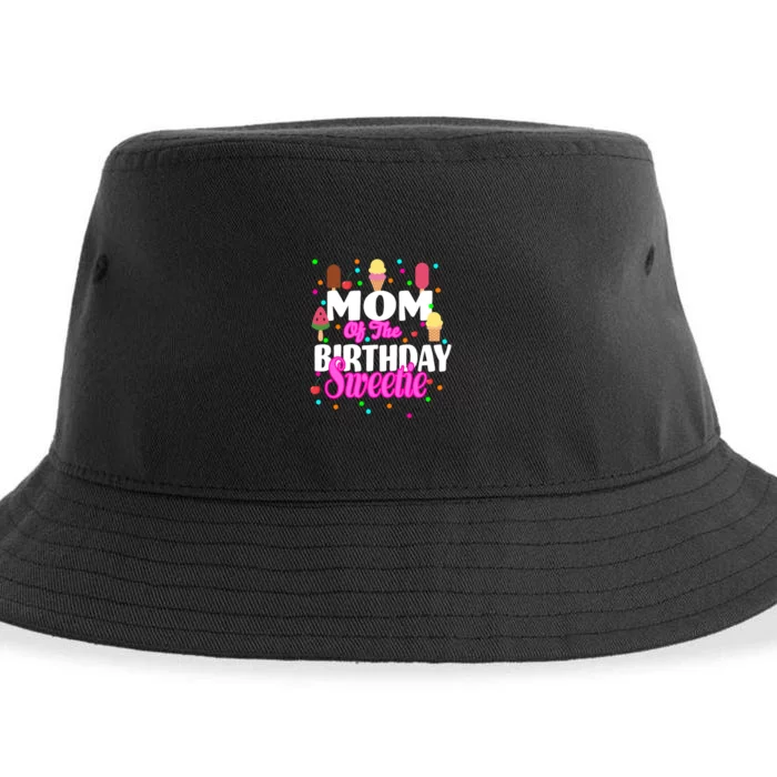 Mom Of the Birthday Sweetie Sustainable Bucket Hat