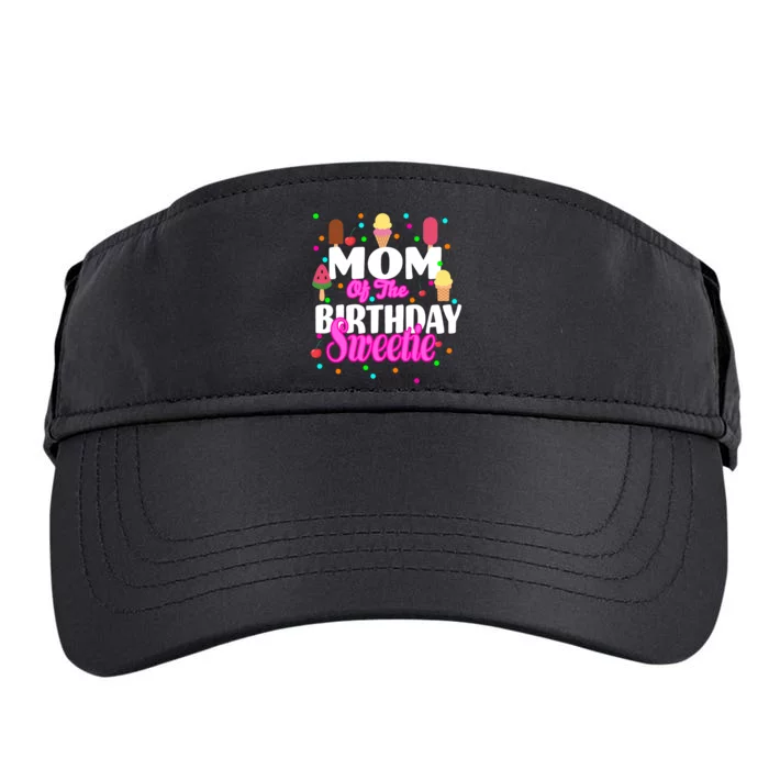 Mom Of the Birthday Sweetie Adult Drive Performance Visor