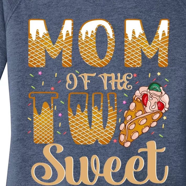 Mom Of The Two Sweet Proud Mother Mothers Day Gift Women's Perfect Tri Tunic Long Sleeve Shirt