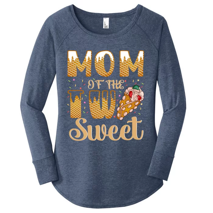 Mom Of The Two Sweet Proud Mother Mothers Day Gift Women's Perfect Tri Tunic Long Sleeve Shirt