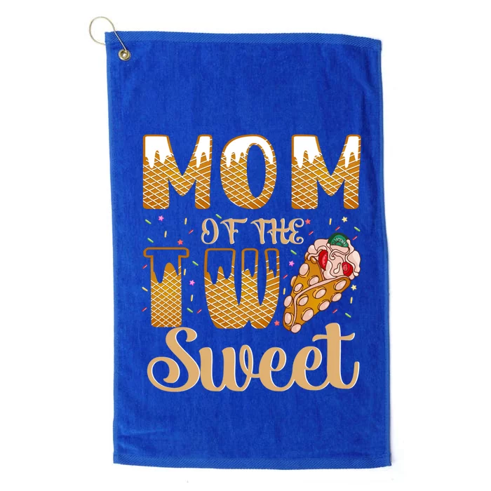 Mom Of The Two Sweet Proud Mother Mothers Day Gift Platinum Collection Golf Towel