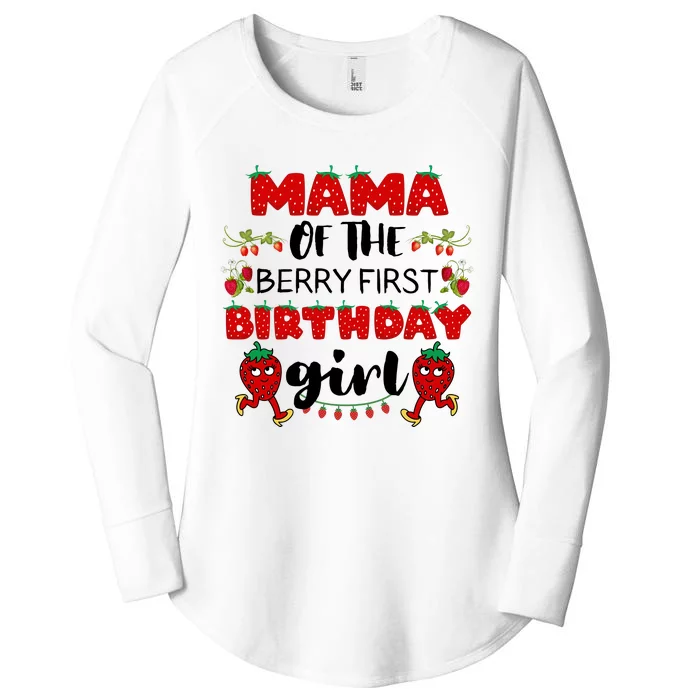 Mama Of The Berry First Birthday Girl Women's Perfect Tri Tunic Long Sleeve Shirt