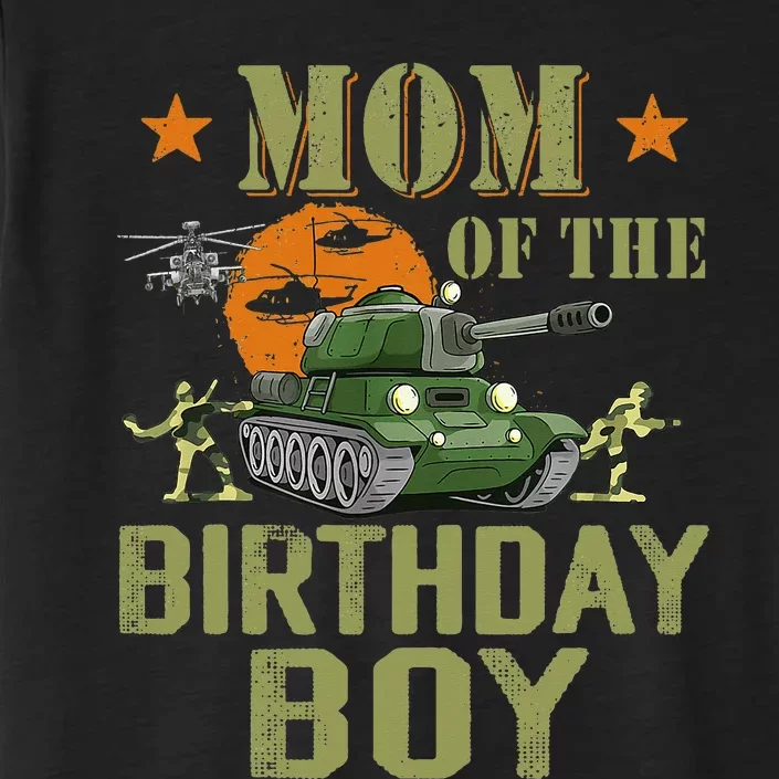 Mom Of The Birthday Boy Army Party Birthday Family ChromaSoft Performance T-Shirt