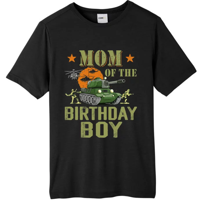 Mom Of The Birthday Boy Army Party Birthday Family ChromaSoft Performance T-Shirt