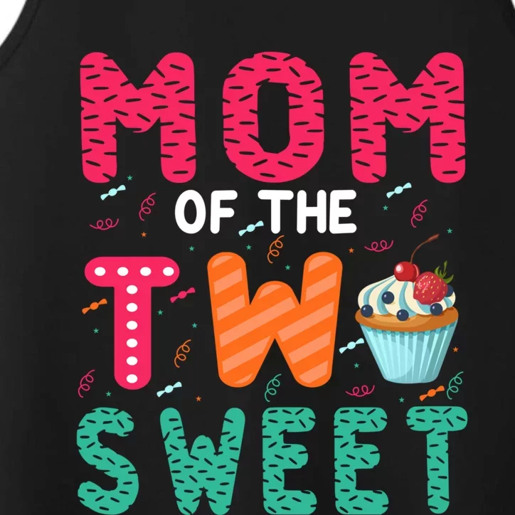 Mom Of The Two Sweet Proud Mother Mothers Day Gift Performance Tank